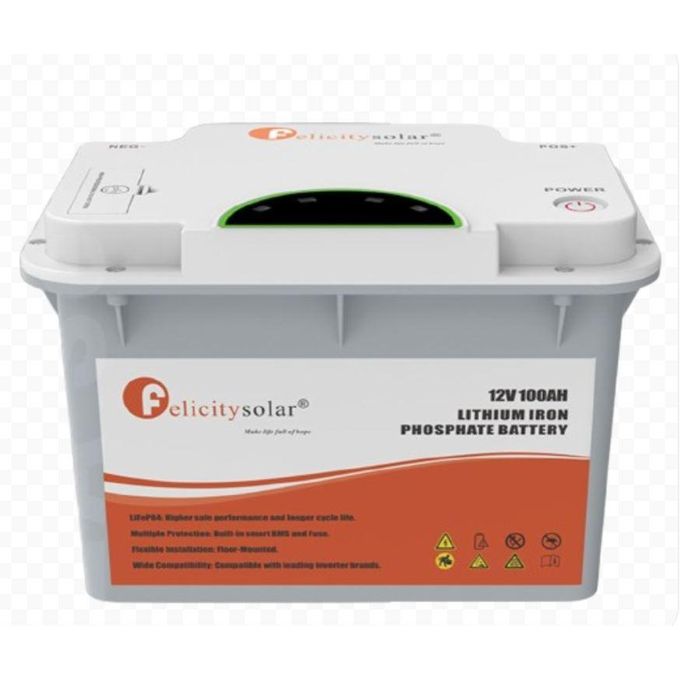 SOLAR LITHIUM IRON BATTERY FLA12100  12V  100AH  1.28KWH