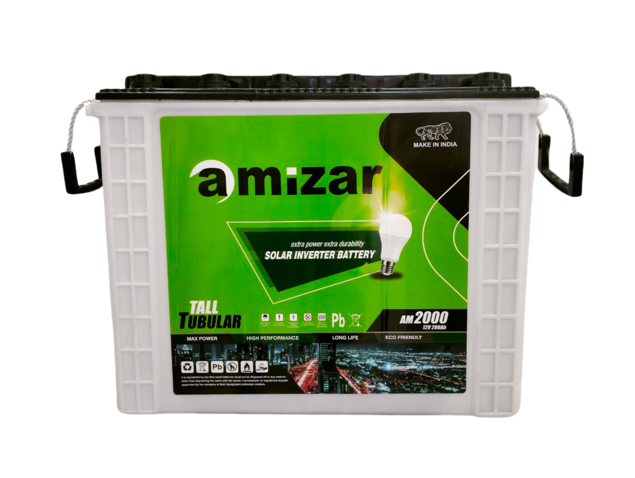 AMIZAR 220AH 12V Gel Tall Tubular Solar Battery