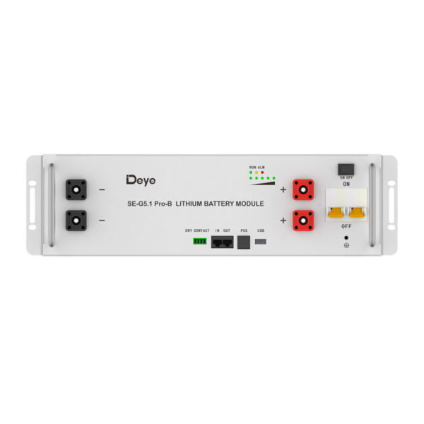 Deye 5.12KWh Lithium Battery 48V 180Ah (Stackable)