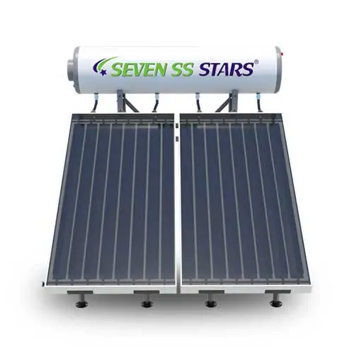 Seven SS 300L White Flat-Plate High-Pressure Solar Water Heater